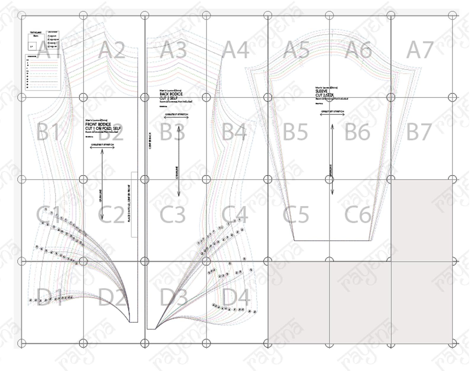 Men's Leotard PDF Sewing Pattern XS6X men swimsuit Etsy