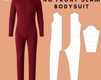 Patrón de costura de mono de gato para hombre: mono sin costura delantera (tallas XS-6X) (patrón en PDF)