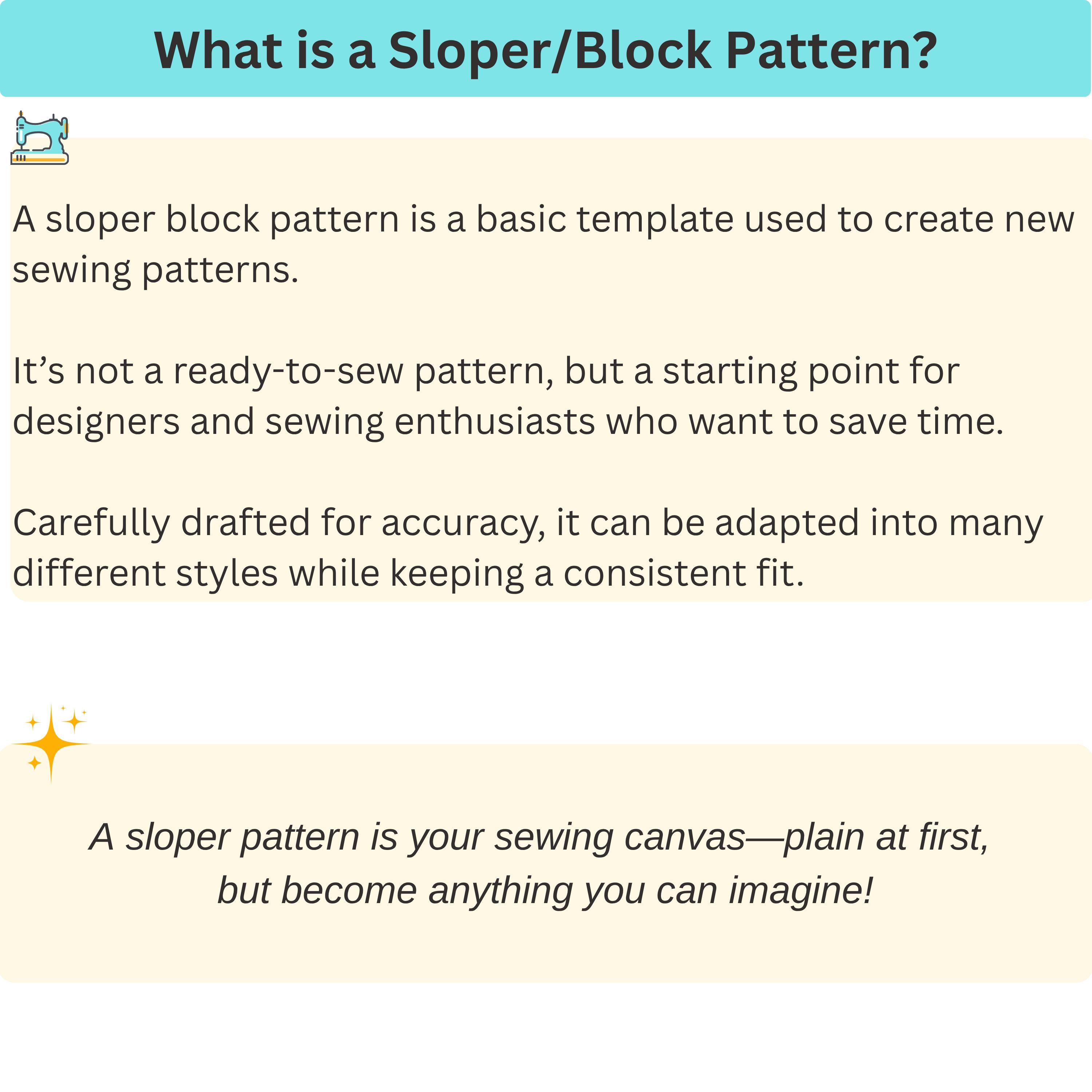 Baby Basic Woven Skirt Sewing Pattern: Sloper Block (ages NB-4T) (PDF ...