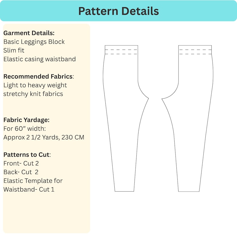 Men's Tights Leggings Sewing Pattern: Activewear, Dance, Cosplay Meggings (XS–6X) (PDF Pattern) image 7