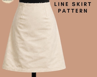 Women A-Line Skirt Sewing Pattern: Add on Sloper Block (XS-6X) (PDF Pattern)