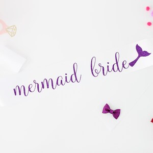 Mermaid Bride Bachelorette Sash - Mermaid Tribe Bachelorette Party Sash - Mermaid Bachelorette  - Bachelorette Party Sash - Bride Sash