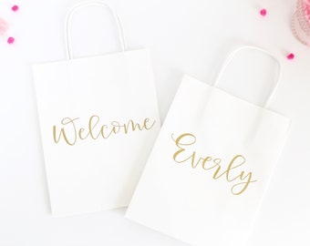 Personalized Gift Bag - Custom Gift Bag-Bridesmaid Gift Bag-Bachelorette Party Gift Bag-Bridesmaid Bags - Gift Bag- Wedding Gift Bag