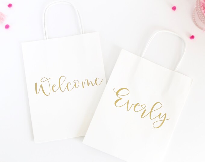 Personalized Gift Bag Custom Gift Bagbridesmaid Gift Etsy