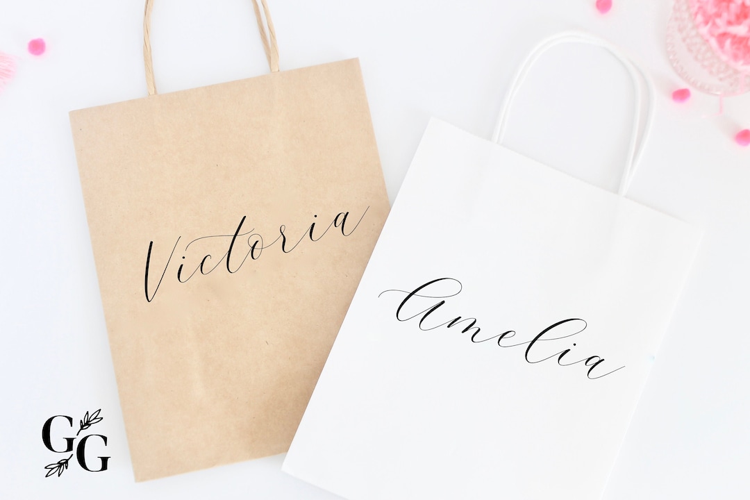 Personalized Gift Bag Custom Gift Bag Bridesmaid Gift Bag Etsy