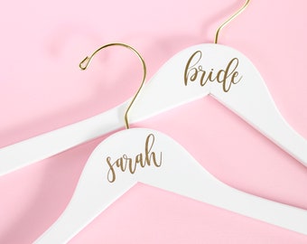 Custom Bridal Party Hanger - Bridesmaid Hanger - Bride Hanger - Personalized Hanger - Dress Hanger - Monogram Hanger - Bridesmaid Gift