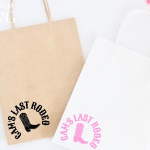Personalized Gift Bag - Last Rodeo Gift Bag - Last Rodeo Bachelorette -Nash Bash Gift Bag-Let&#39;s Go Girls-Bachelorette Party Gift Bag