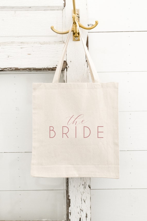 Lunettes Bride To Be pour Douche Nuptiale Set THE BRIDE Sac Toile Rose