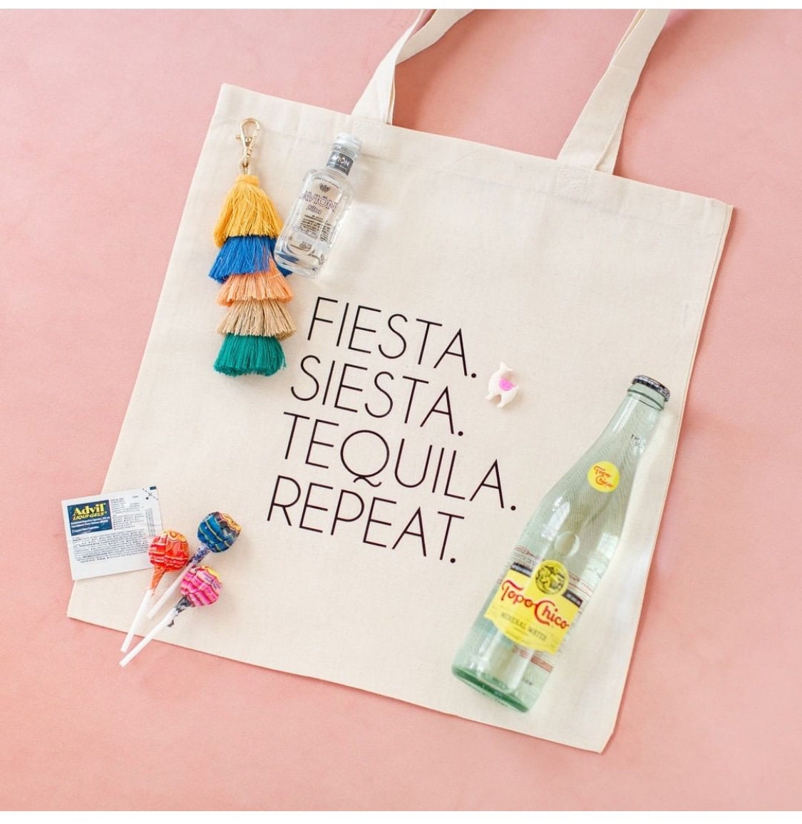 Fiesta, Siesta, Tequila, Repeat, Tote Bag Design – PaperTales Custom