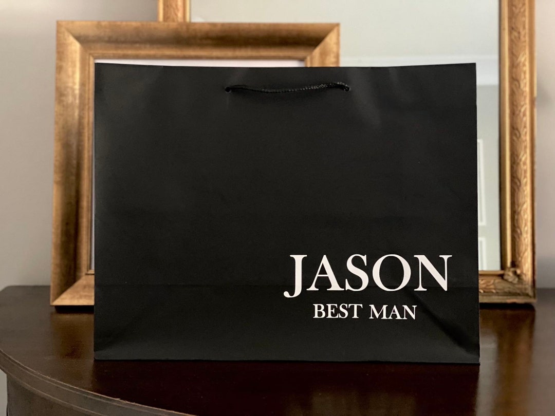 Personalized Gift Bag Groomsman Gift Bag Best Man Gift Bagbachelor