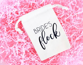 Bride's Flock Hangover Kit - Bachelorette Party Favor Bag - Flamingle Favor Bag - Flamingo Hangover Kit - Bride's Flock - Let's Flamingle