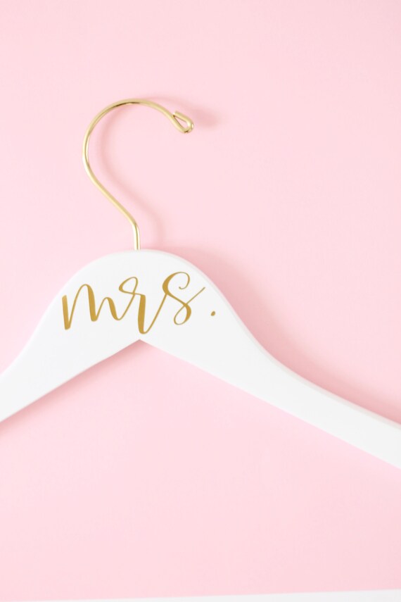 Mrs Bridal Hanger Wedding Dress Hanger Bride Hanger Etsy