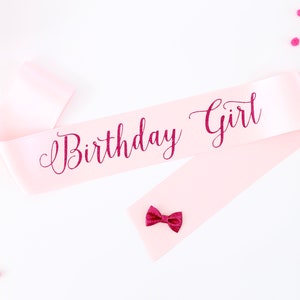 Birthday Girl Sash - Happy Birthday Sash -  21st Birthday Sash - Birthday Party Sash - Birthday Girl Gift - Birthday Party Decor