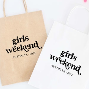 Girls Weekend Gift Bag - Girls Getaway - Gift Bag - Personalized Gift Bag - Custom Gift Bag - Girls Trip - Girls Trip Bag