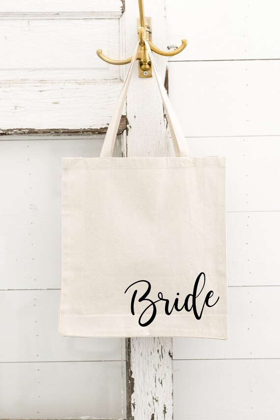 Bride Tote Mrs Tote Bride Gift Bride Bag Bachelorette | Etsy