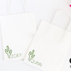 Scottsdale Bachelorette Party Gift Bags - Personalized Gift Bags - Desert Bachelorette Gift - Cactus Themed Party - Bridesmaid Gift Bag -