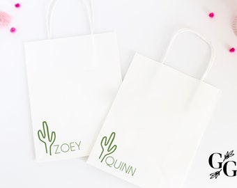 Scottsdale Bachelorette Party Gift Bags - Personalized Gift Bags - Desert Bachelorette Gift - Cactus Themed Party - Bridesmaid Gift Bag -