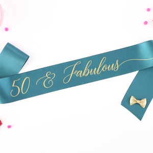 50 and Fabulous Birthday Sash - Birthday Sash - 50th Birthday Party - 50 and Flirty - 50th Birthday Party - I"m 50 Bitches