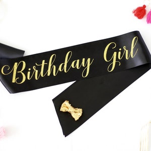Birthday Girl Sash in Font #3 - Birthday Girl - Birthday Sash - Birthday Party Sash - Birthday Party Sash - Happy Birthday Sash
