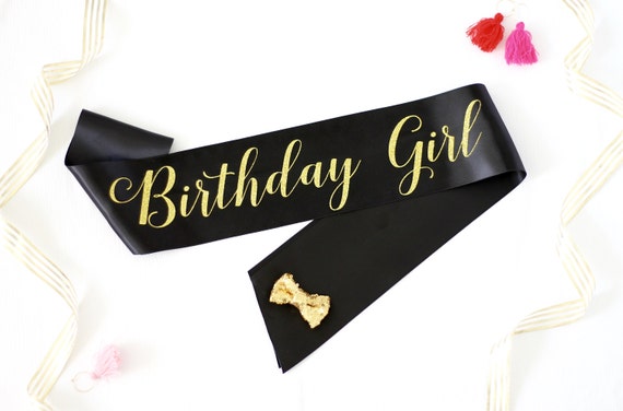 Wonderbaarlijk Birthday Girl Sash in Font 3 Birthday Girl Birthday Sash | Etsy KN-76
