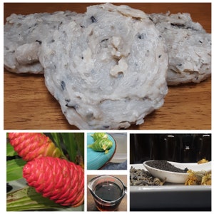 Bio Awapuhi Beard Shampoo Bar - Hibiskus Minze - 100% natürliches Bad Bar - Zingiber Zerumbet - Zero Waste