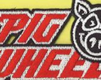 Skatepatch met varkenswielen uit de jaren 90