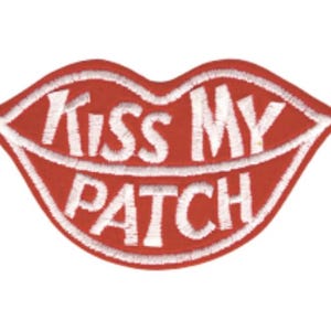 Divertente patch Kiss My Lips Patch Patch