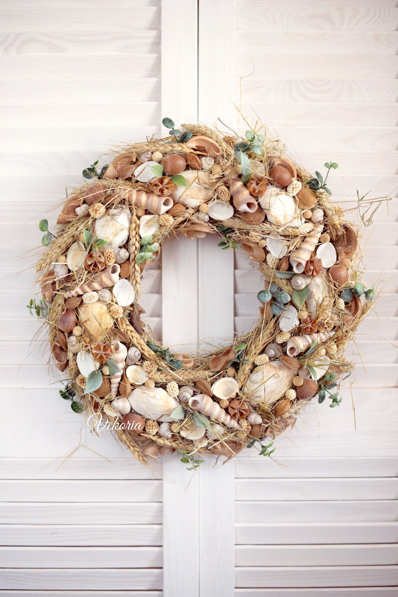How to make seashell wreath DIY seashell wreath Home Decor Etsy