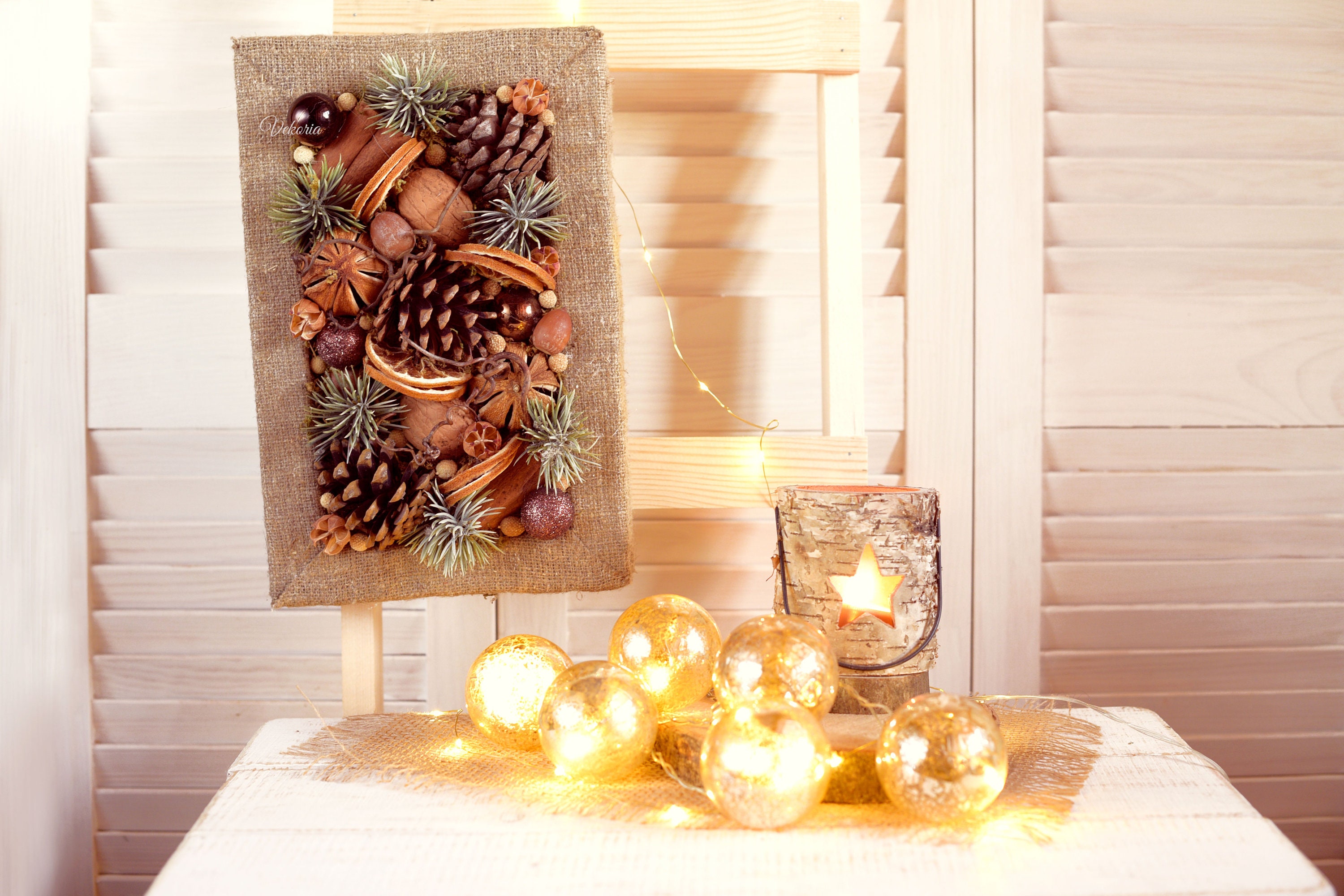 Christmas Wall Decor Rustic Natural Wall Decor Dry Flowers Etsy Canada