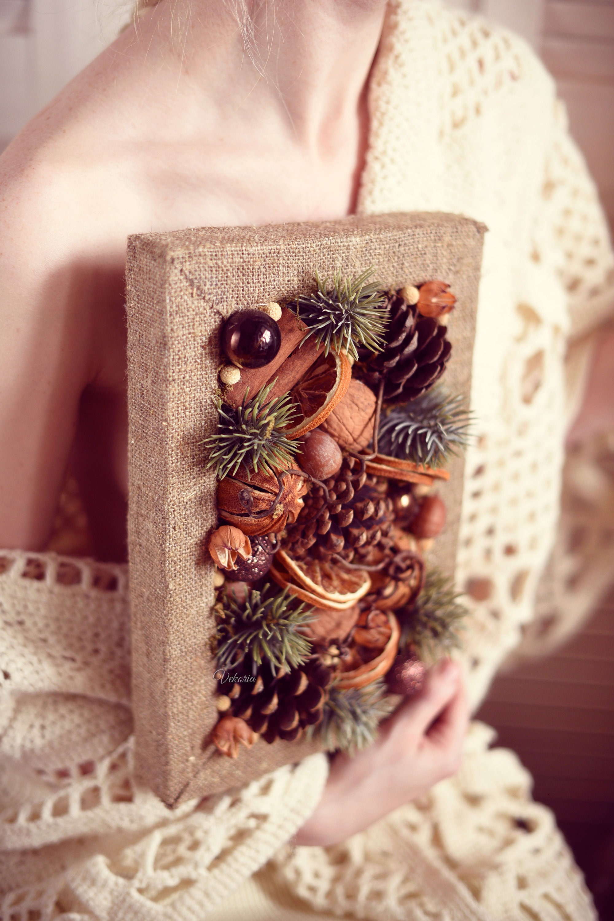 Christmas Wall Decor Rustic Natural Wall Decor Dry Flowers Etsy Canada