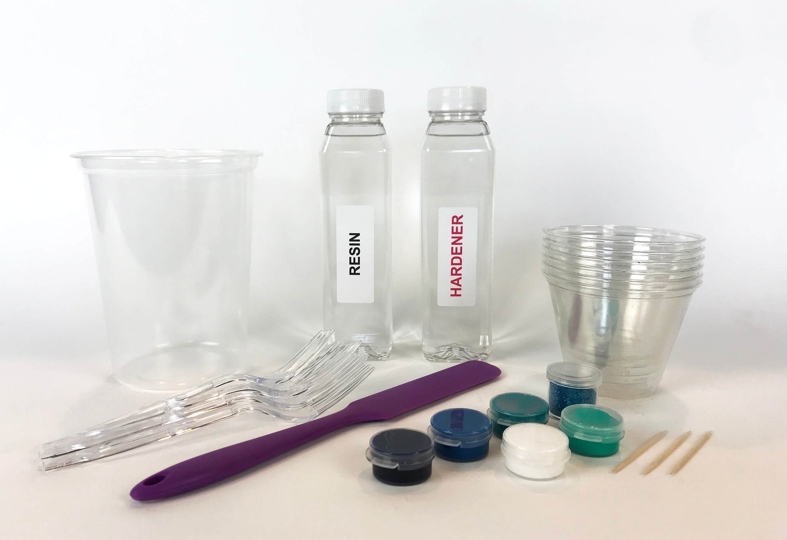 Materials Kit for Resin Art blue 1 layer Etsy