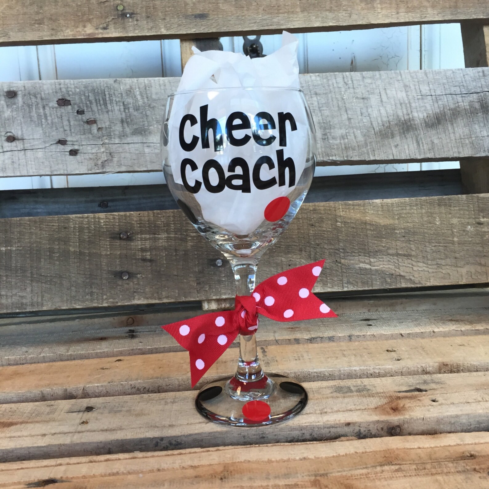 Cheer Coach Wine Glass Cheer Coach Cheer Coach Gift Wine Etsy