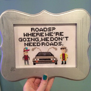 Back to the Future cross-stitch pattern