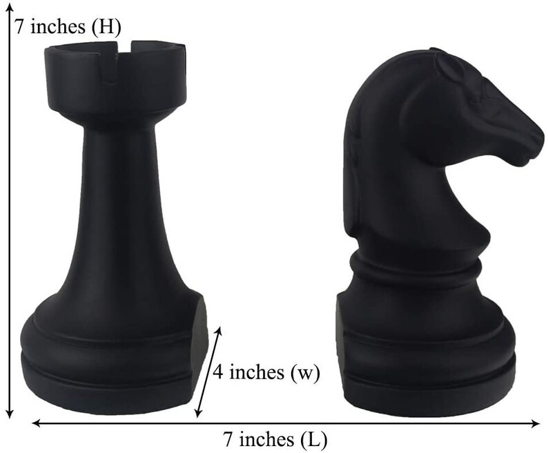 Chess Bookends Heavy Book Supports Unique Bookends Decor for Etsy