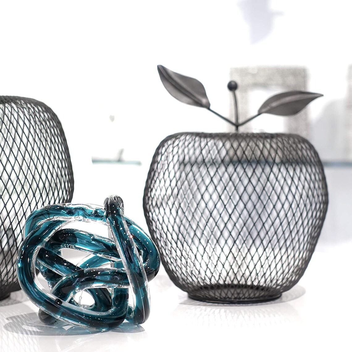 Orbit Glass Decor Ball Handmade Decorative Knot Sphere Etsy