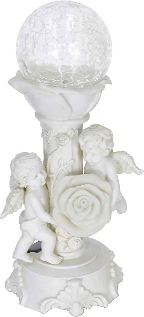 Solar Cherub Angel Garden Statues and Figurines Home Indoor Etsy