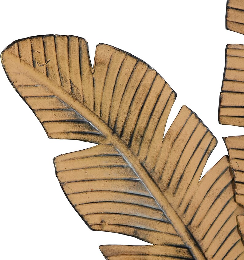 Rustic Metal Palm Leaf Wall Decor Etsy