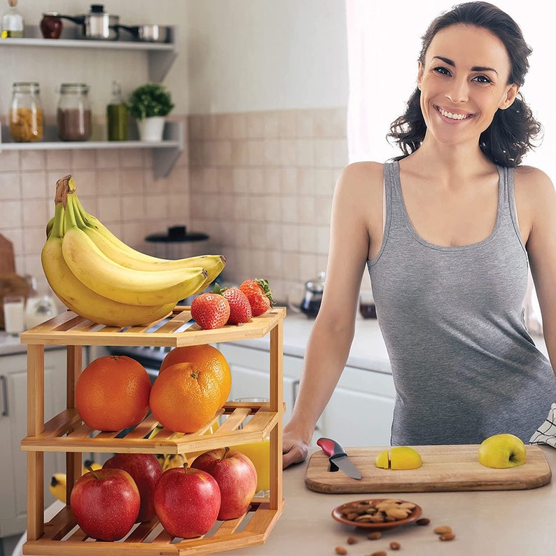 3tier Kitchen Shelf Storage Organizer & Pantry Etsy