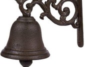 Cast Iron Bell Welcome Entry Door Bell, Vintage Antique Style Doorbell Home Decoration