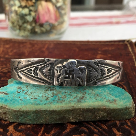Vintage Fred Harvey Era Thunderbird Sterling Silver C… - Gem