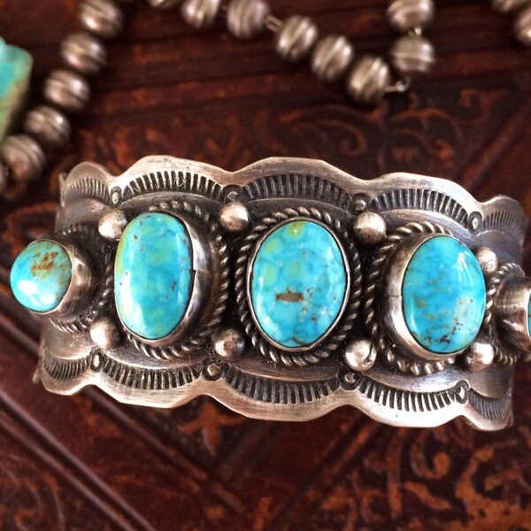 Native American Türkis Armreif von Pearlene Spencer