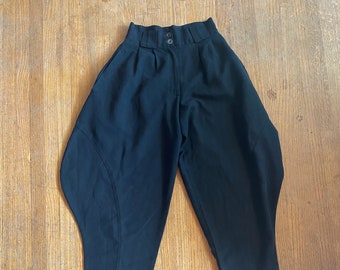 Women's Vintage Harem Pants / Black harem pants / Small