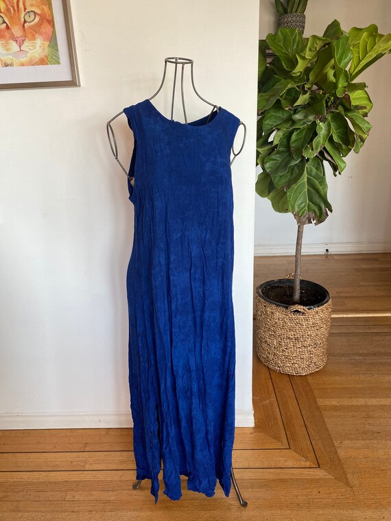 Vintage women's dress / Tie dye dress / Tie dye /