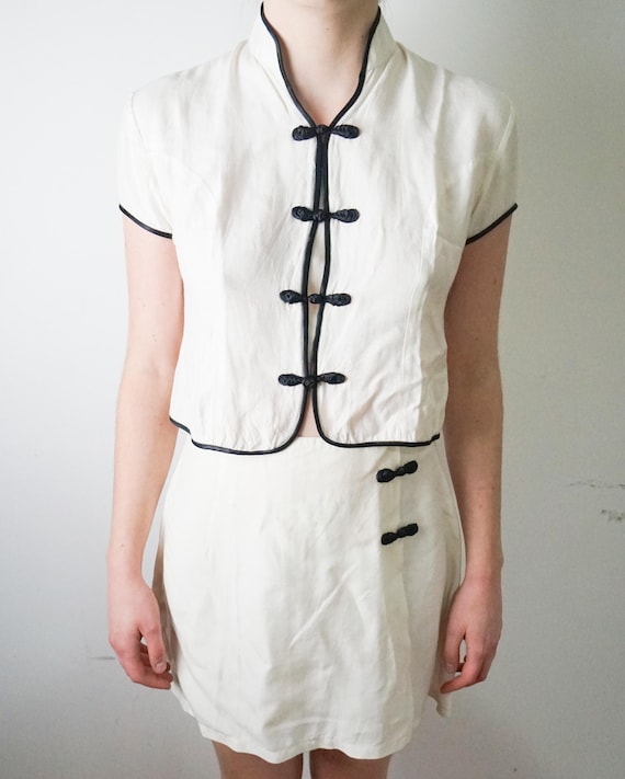 Vintage two piece set / Two piece outfit / Vintage