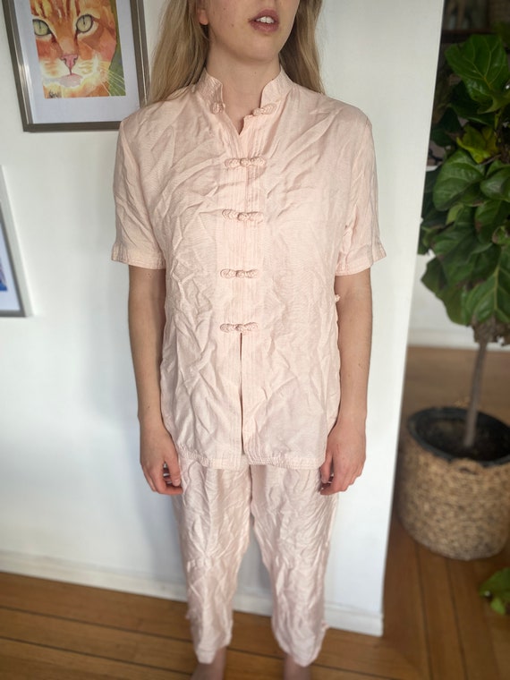 Vintage pink two piece set / 2 piece set / Vintage