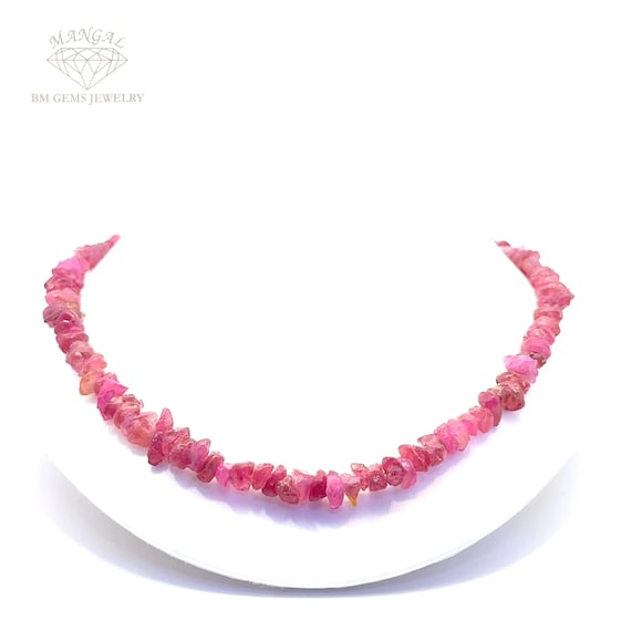 Natural Un cut Rough Ruby necklace - image 1