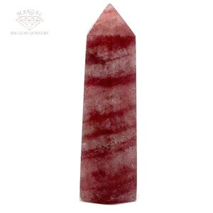 AAA Strawberry Quartz Crystal Point: Natürlicher rosa Heilstein