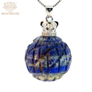 Lapis Lazuli Pendant Necklace: Deep Blue Gemstone