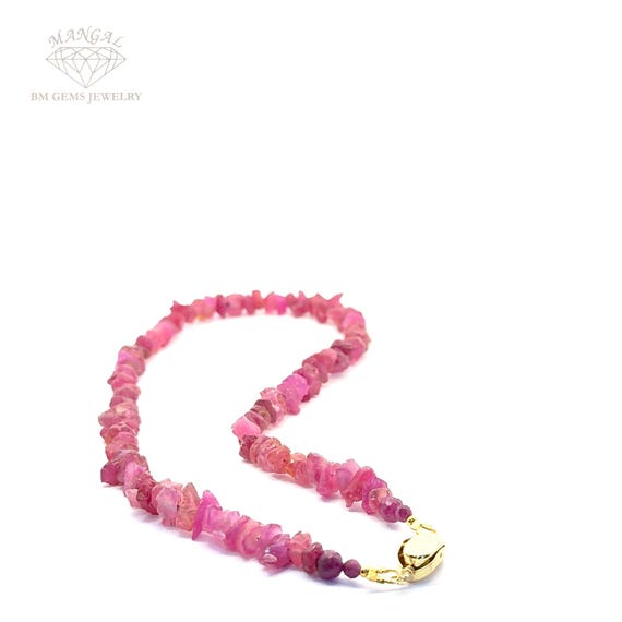 Natural Un cut Rough Ruby necklace - image 4