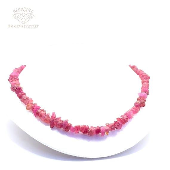Natural Un cut Rough Ruby necklace - image 5